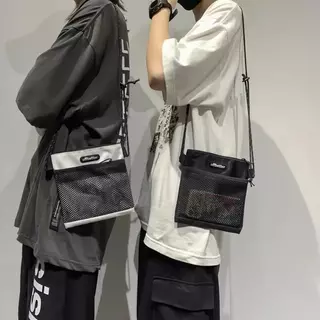 กระเป๋าผ้าสะพายข้างหน้ามีช่องตาข่ายoffbetterเวอร์ชั่นเกาหลี