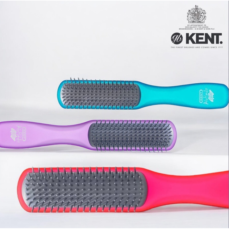 แปรงหวีผมดีแทงเกิล KENT AHGLO02 รุ่นแคบสำหรับผมสั้น AIRHEDZ DETANGLING BRUSH – อังกฤษ