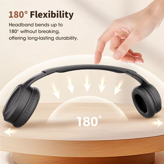 Bridio M8 หูฟังบลูทูธ รองรับ Bluetooth 5.4 3EQ Noise Reduction Headphone Low Latencyหูฟัง with MIC หูฟังครอบหู 20ชั่วโมง