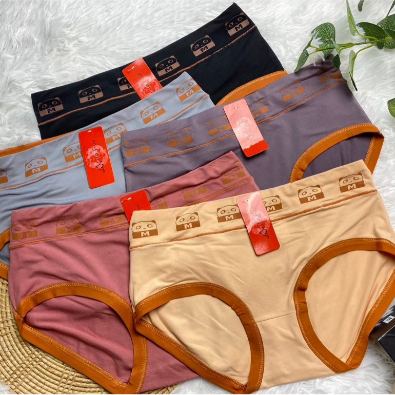 Bshop กางเกงในผู้หญิงเก็บทรงเอวสูง  คละสี  ไม่ซ้ำกัน  3 ชิ้น