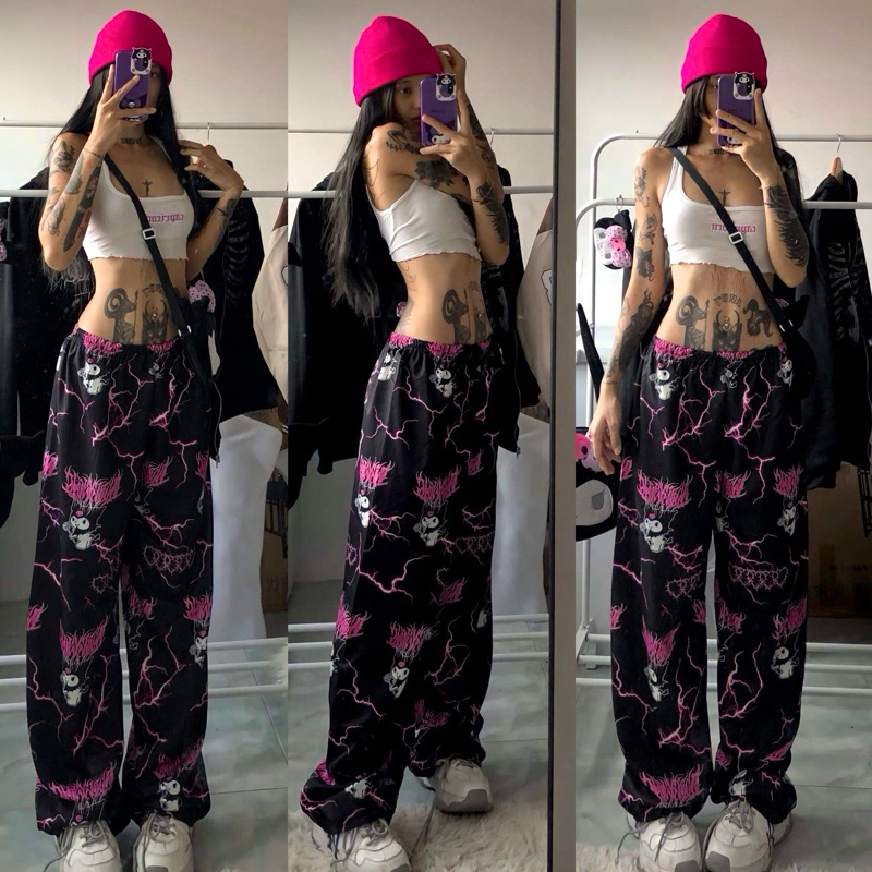 กางเกงลายมันส์สาวอวบใส่ได้ หญิงชายใส่ได้ สินค้าในไทยพร้อมส่ง