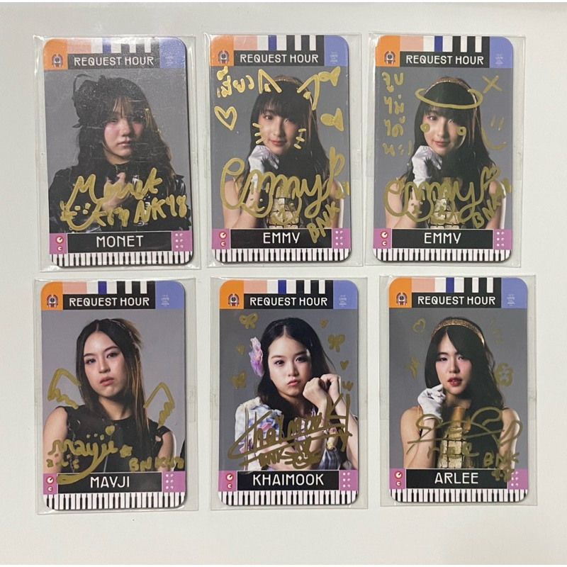 SR BNK48 CGM48 Magnet แม่เหล็กพร้อมลายเซ็นต์ Request Hour 2024