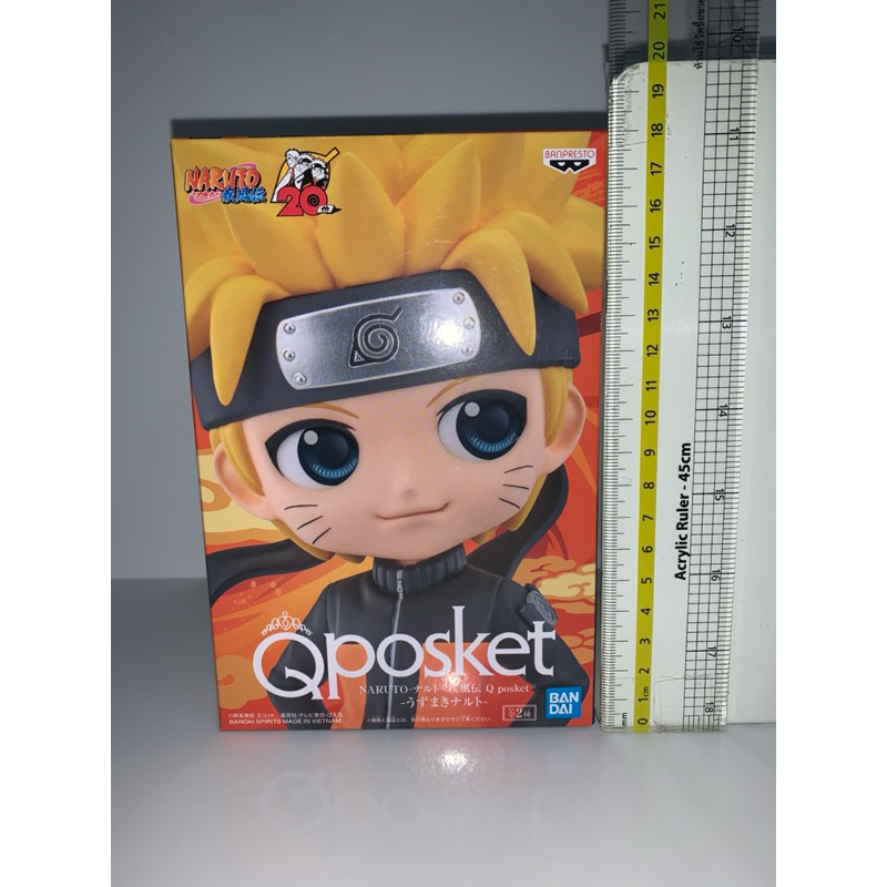 Qposket Naruto Shippuden - Uzumaki Naruto (A) แท้ มือ 1 เทปเบิ้ล