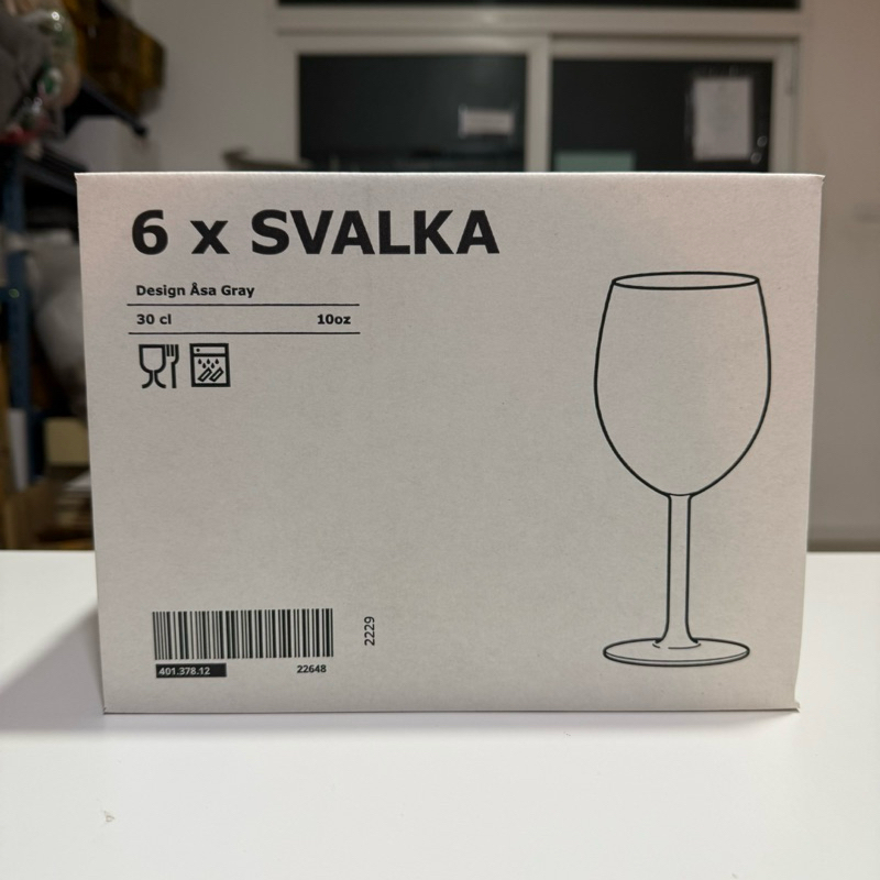 ลดล้างสต๊อก!!! หมดแล้ว หมดเลย อิเกีย แท้ครับ  แก้วไวน์, แก้วใส,SVALKA 30 ซล.,44 