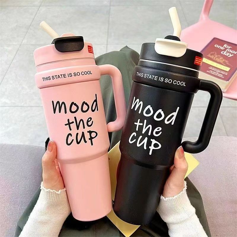 แก้วน้ำเก็บความเย็น SUS316 1000ml 30oz แก้วเก็บอุณหภูมิ แก้วกาแฟ แก้วสแตนเลสเก็บความเย็น