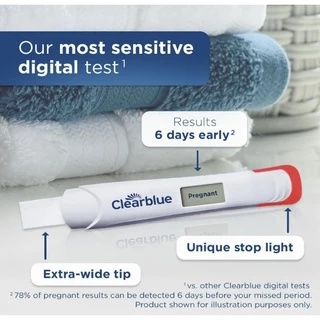 Clearblue Digital Pregnancy ที่ตรวจครรภ์ดิจิตอล 5 ชิ้น แม่นยำ อ่านผลง่าย นำเข้าจาก USA ของแท้