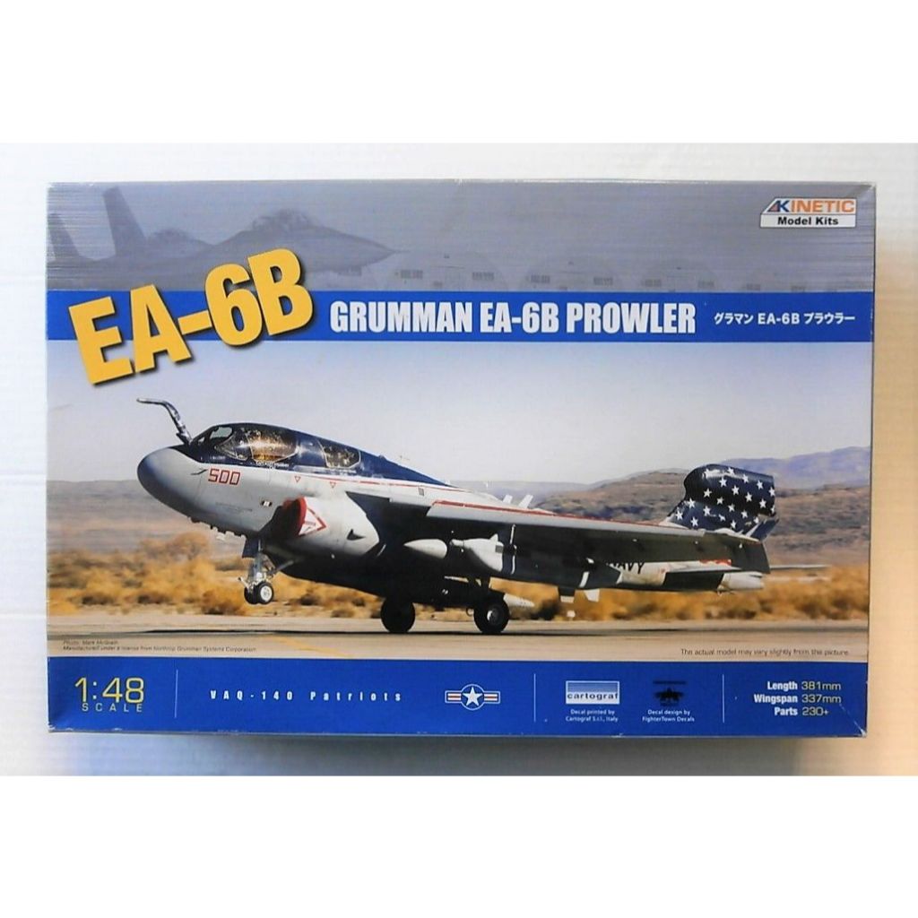 โมเดลประกอบ Kinetic KI-K48022 1/48 EA-6B Prowler (ต้องประกอบทำสี)