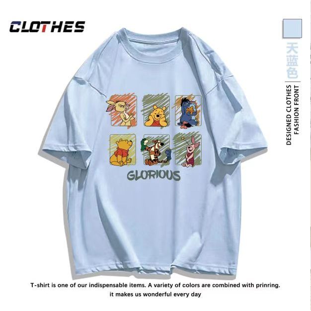 เสื้อยืดลายน่ารัก เนื้อผ้าคอตตอลแท้ CM92  สีไม่ตกเนื้อผ้าดี ตัดเย็บดี - รูปที่ 4