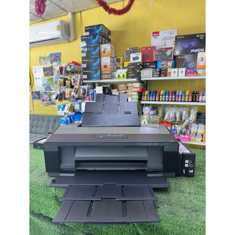 ปริ้นเตอร์ Epson L1300 มือสองพร้อมใช้งาน **หัวพิมพ์ 90%** ปรับโหมดการพิมพ์ความละเอียดสูงใช้งานได้ปกต