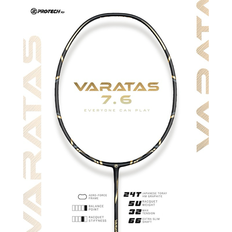 Protech Sports ไม้แบดมินตัน รุ่น VARATAS 7.6