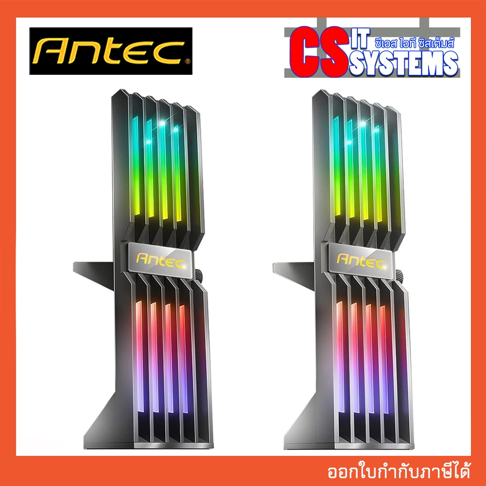 ที่ค้ำการ์ดจอ ANTEC RGB GPU SUPPORT BRACKET [SUPPORT GRAPHICS (AT-GPUH-ARGB-BK), (AT-GPUH-ARGB-GY)