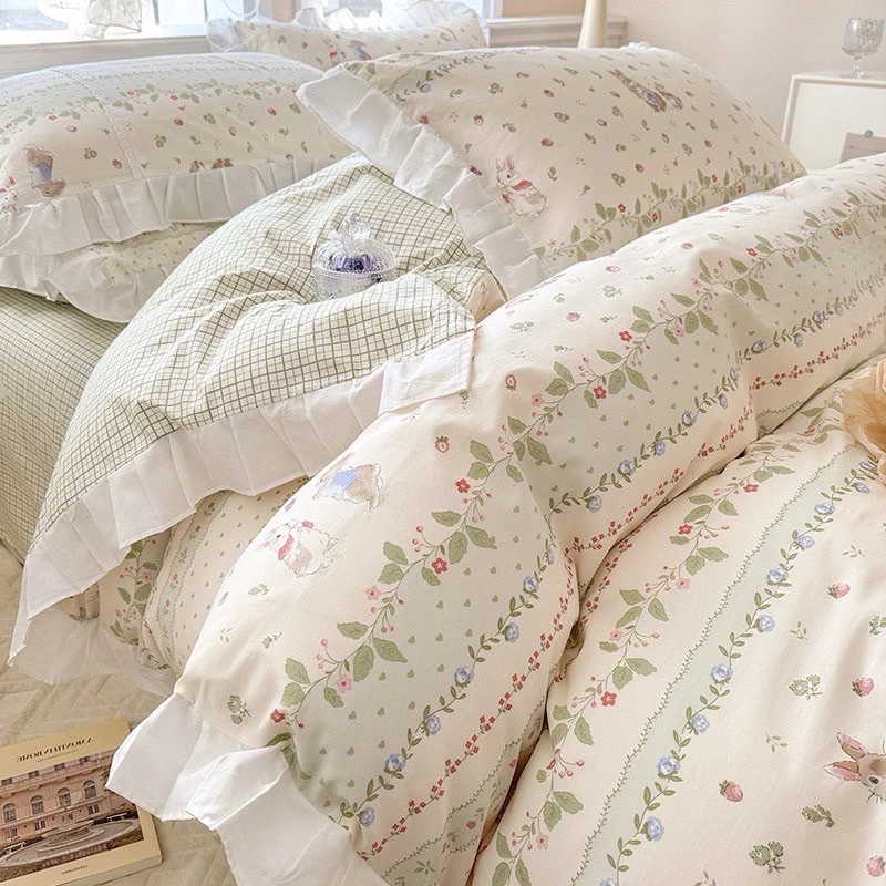ชุดผ้าปูที่นอน Cotton รุ่น Labfundee 6 ชิ้น พร้อมผ้านวม 7 ฟุต thumbnail 3