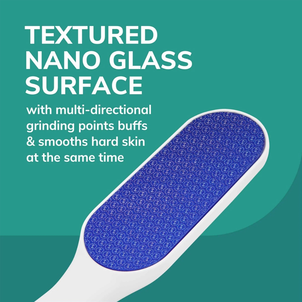 Dr. Scholl’s Hard Skin Remover Nano Glass Foot File ดร.สกอลล์ ตะไบขัดฝ่าเท้านาโนกล๊าส ตะไบขัดฝ่าเท้า ให้ผิวเรียบเนียน