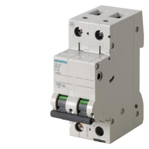 5SL6263-7CC Miniature circuit breaker 400 V 6kA, 2-pole, C, 63 A Circuit breaker 400 V 6kA, 2-pole, 
