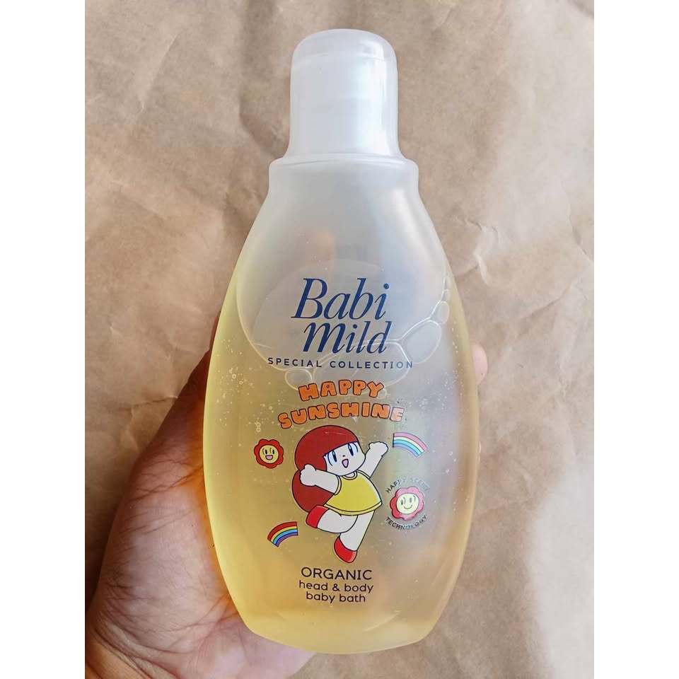 เบบี้มายด์ แฮปปี้ ซันชายน์ ออร์แกนิก เฮด & บอดี้ บาธ ขนาด 180 ml