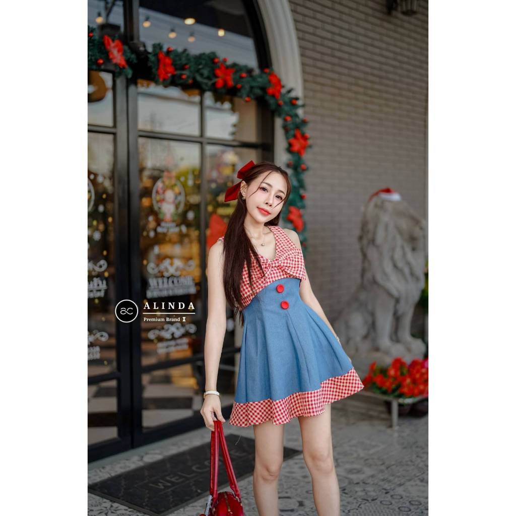 ALINDA ชุดเซ็ทยีนส์มินิเดรสมินิใจมาใหม่(*สอบถามสต๊อกก่อนกดสั่งน๊า)