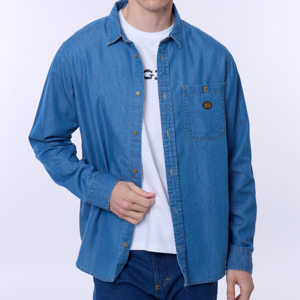 BODY GLOVE Men's WORKWEAR Denim Shirts เสื้อเชิ๊ตแขนยาว รวมสี