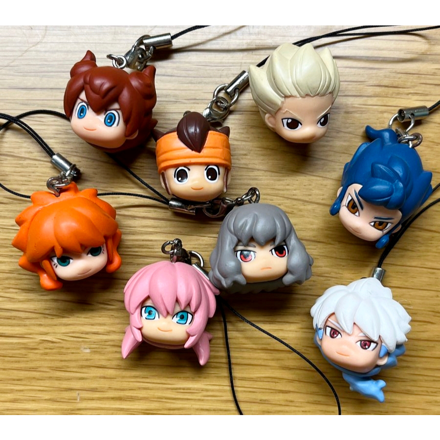 Inazuma Eleven Pair Character Strap Game Early Purchase Bonus นักเตะแข้งสายฟ้า Head Figure Strap