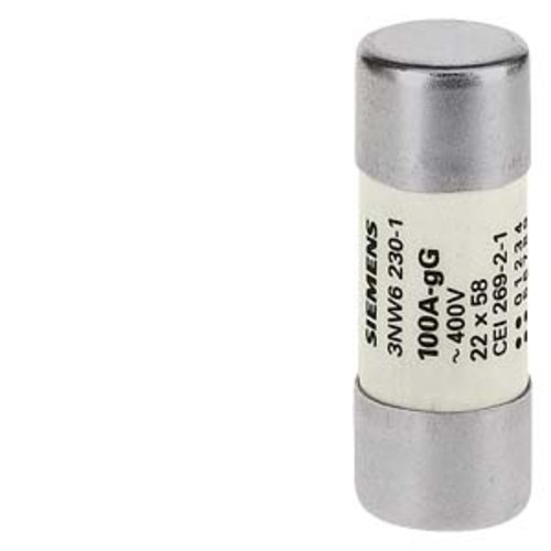 3NW6222-1  SENTRON, cylindrical fuse link, 22x58 mm, 63 A, gG, Un AC: 500 V