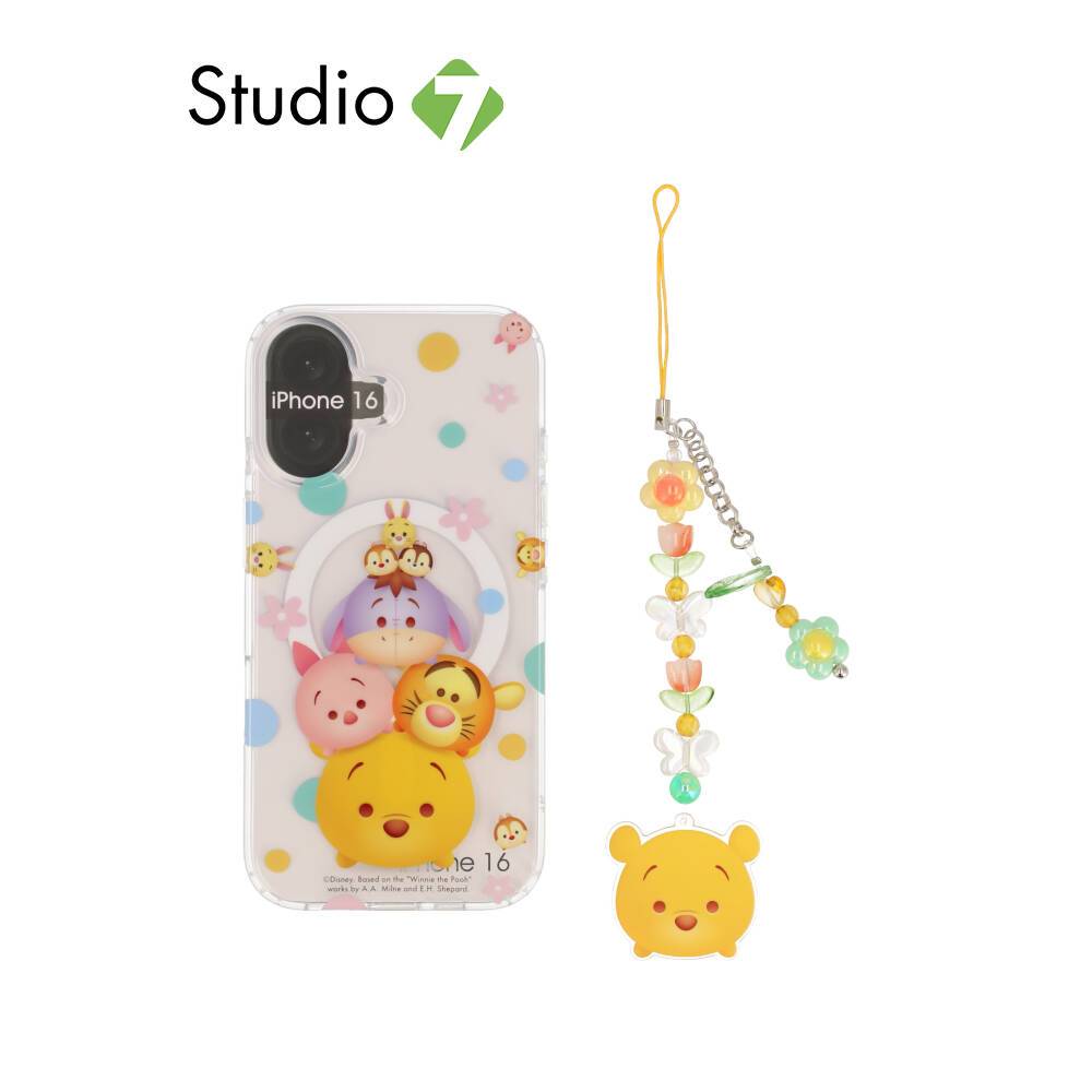 Blue Box x Mickey & Friend เคส iPhone 16 Tsum Tsum Winnie Chip&Dale with Magnetic by Studio7
