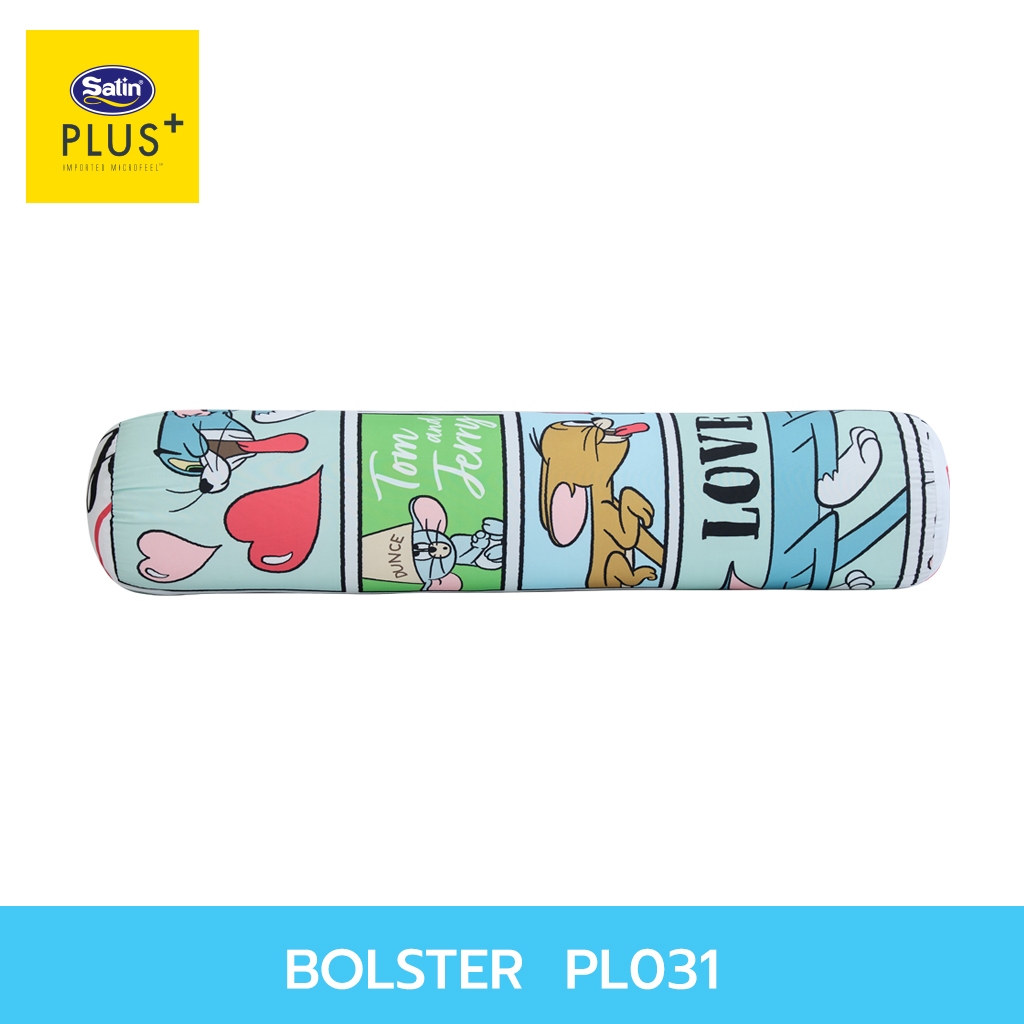 Satin Plus หมอนข้างใยสังเคราะห์ ขนาด 14" x 42" ขนาดมาตรฐาน นุ่มเด้ง