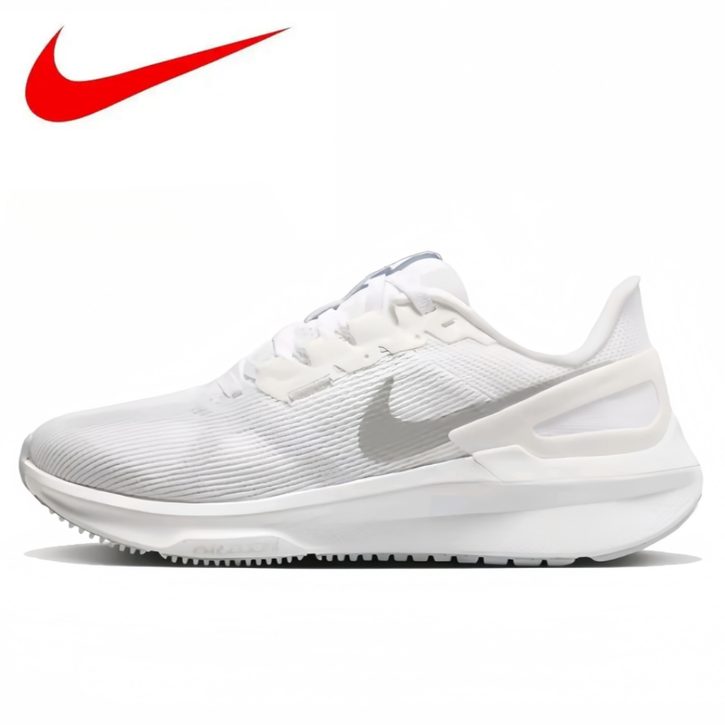 Nike Zoom Structure 25 สีขาว รองเท้าผ้าใบ（ของแท้ 100 %）