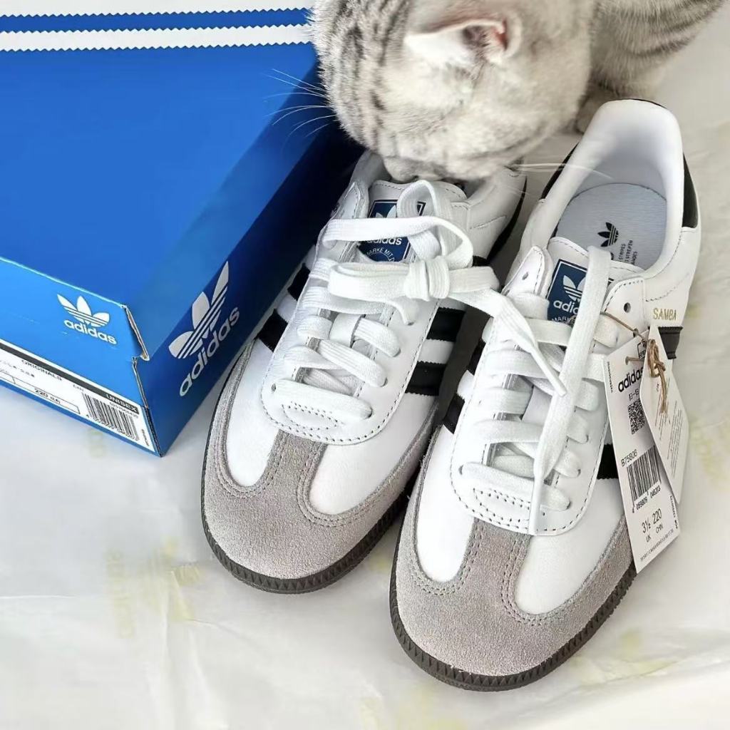 🍒 (ของแท้ 100 % ) adidas originals Samba OG B75806 สีขาว