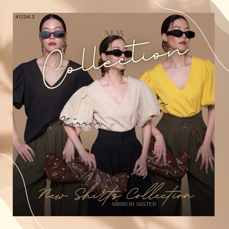 Mirrorsister เสื้อทรงสวยมาก แมชกับอะไรก็น่ารัก
