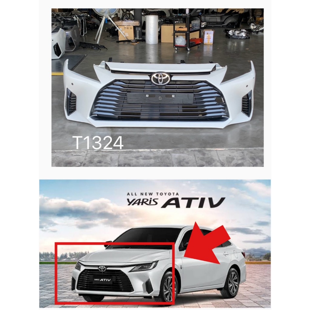 แท้!! ชุดกันชนหน้ายาริส เอทีฟ Toyota Yaris-Ativ 2024