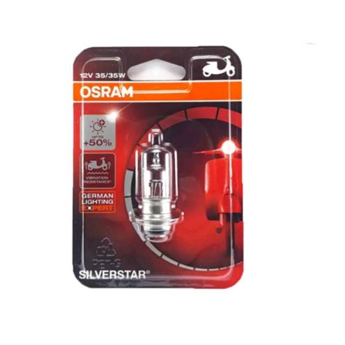 หลอดไฟหน้า OSRAM T19 Silver Star (62337-SVS.RV) ออสแรม หลอดไฟ หลอดไฟหน้า ขั้ว T19 ของแท้ 100% สินค้า
