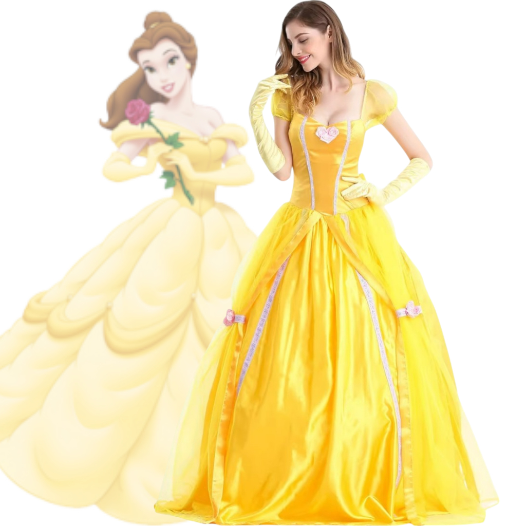 NEW2831 ชุดคอสเพลย์ Beauty and the beast ชุดเจ้าหญิงเบลล์ ชุดเจ้าหญิงดิสนีย์ ชุดเจ้าหญิง 🚚ด่วนมีส่งG