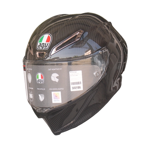 AGV หมวกกันน็อค PISTA GP RR  MONO GLOSSY CARBON : Made In Italy