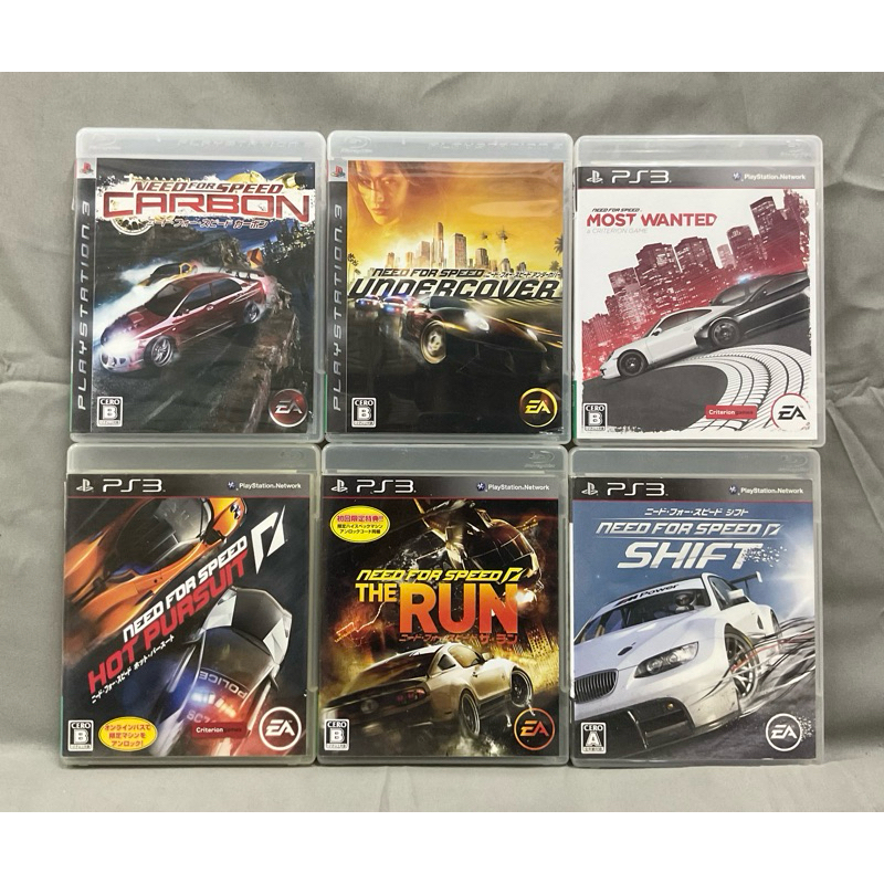 แผ่นแท้ [PS3] รวมทุกภาค Need For Speed (Japan) NFS Carbon Pro Street Undercover Rivals Shift The Run