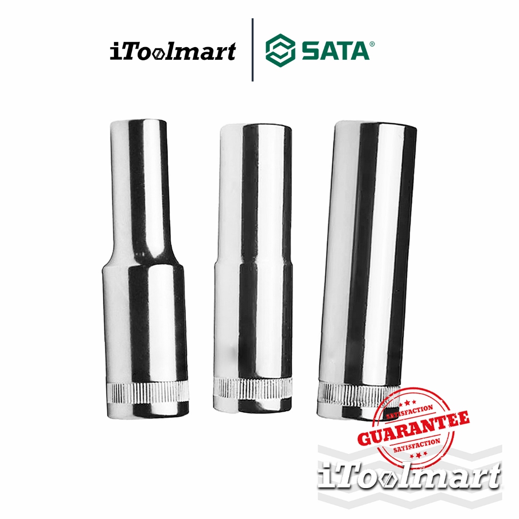 SATA ลูกบล็อกยาว 3/8 นิ้ว หกเหลี่ยม มีหลายขนาดให้เลือก 124XX