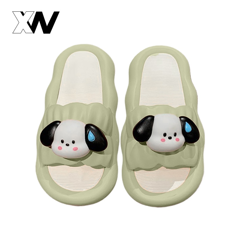 XWbrand NEW ITEM รองเท้าแตะแฟชั่น รุ่นนี้ดีไซน์น่ารักมาก วัสดุยางคุณภาพดี พื้นนิ่ม เป็นสีทูโทน น่ารักละมุนตุ้นมากเว่อร์