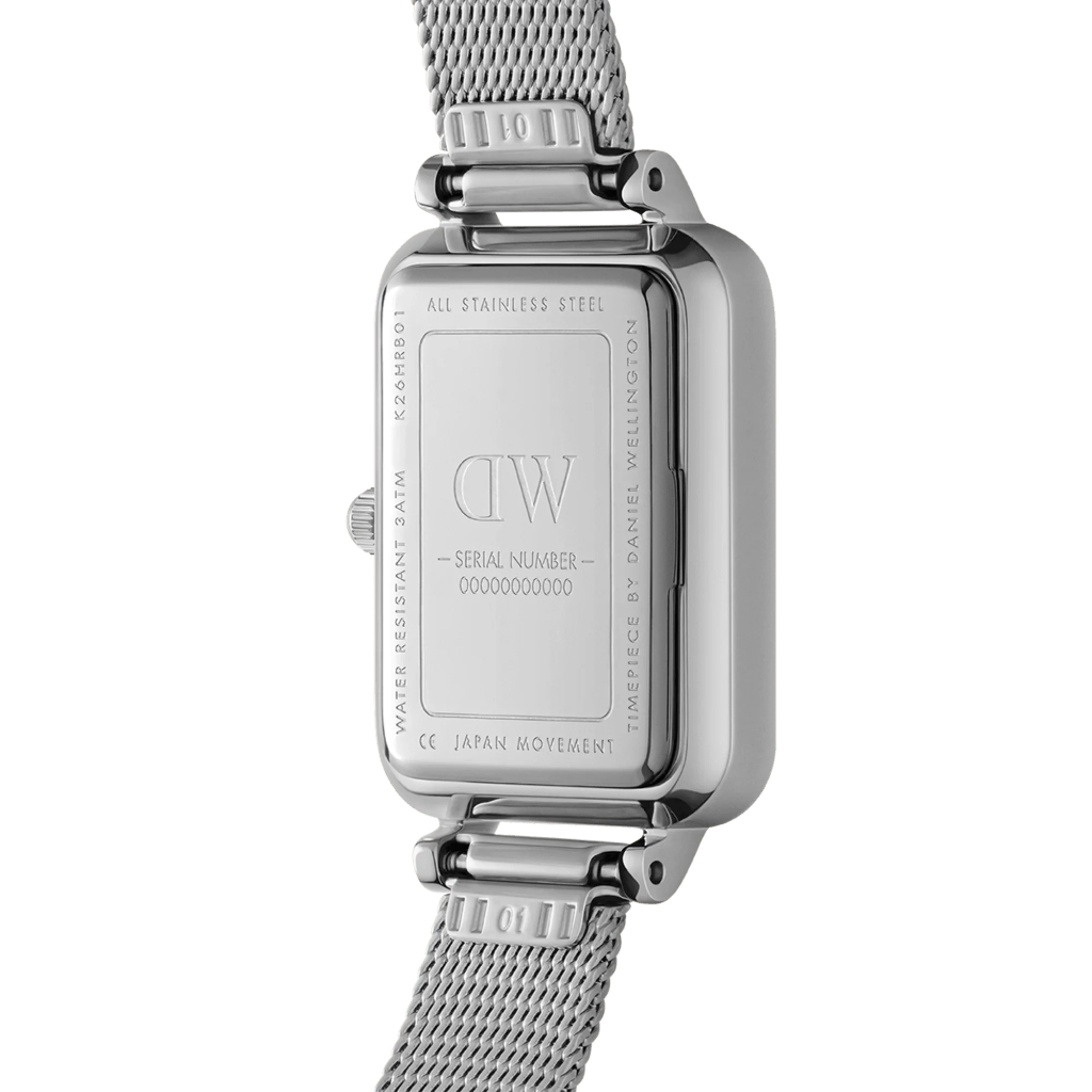 Daniel Wellington Quadro Lumine Bezel Sterling Black MOP นาฬิกาข้อมือ ผู้หญิง