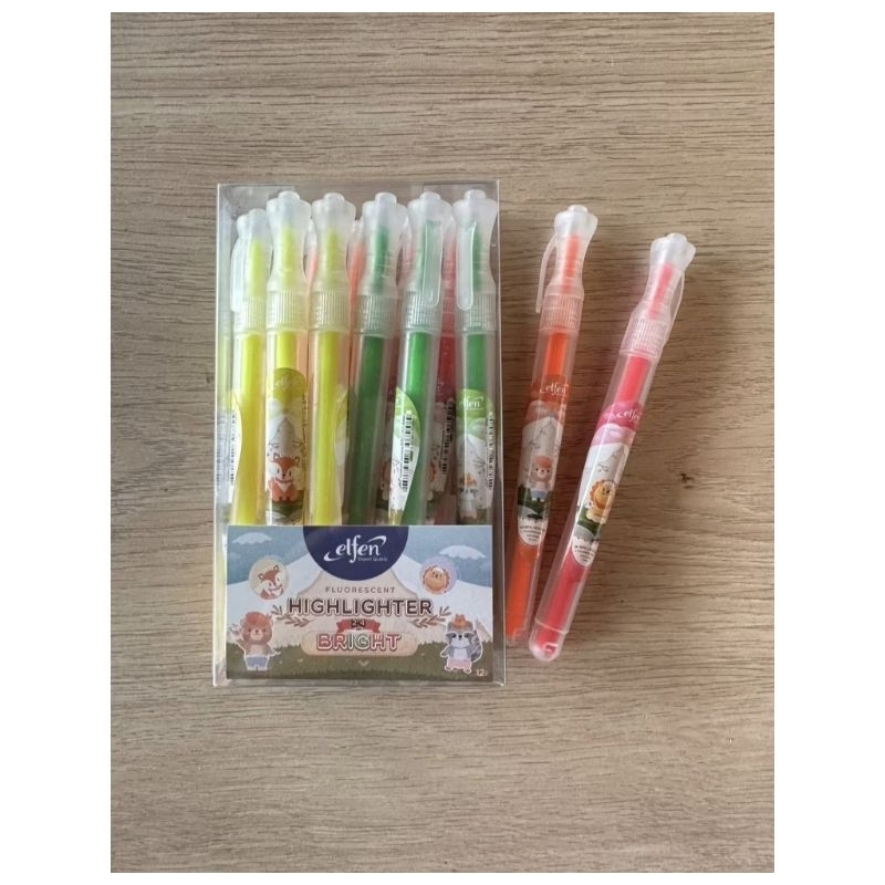 ปากกาไฮไลท์Elfen สีส้ม ชมพู เขียว