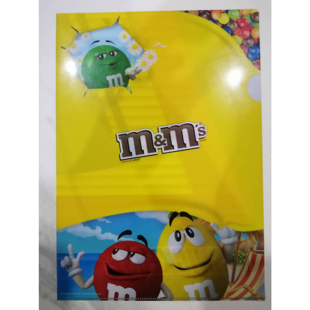 แฟ้มใส่เอกสาร ★M&M's★ A4 Clear File ขนาด 31 X 22 CM.