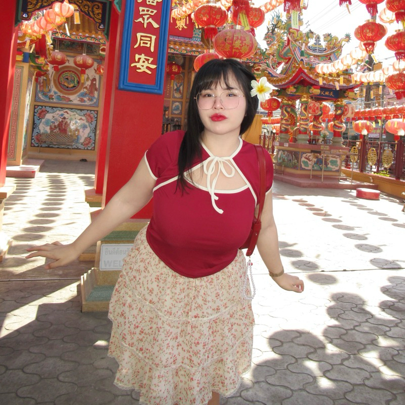 ThiThi Shirt 婷婷 (เสื้อยืดถิงถิง) เสื้อตรุษจีน🥢🥡🥟 สาวอวบอ้วน | Geebeety - รูปที่ 5