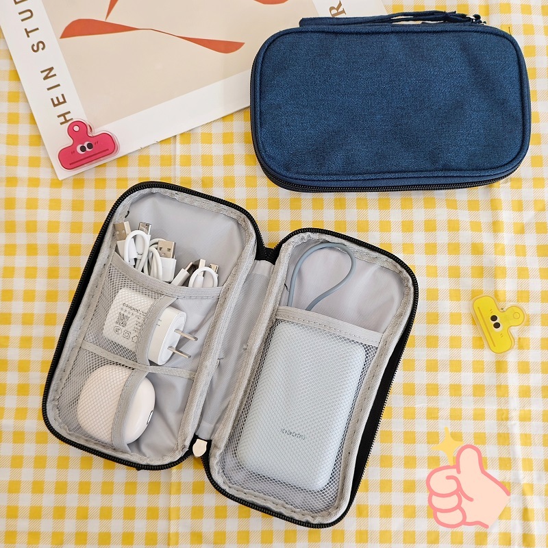 กระเป๋า powerbank กระเป๋าพกพา สาย ถุงเก็บ กันน้ํา อิเล็กทรอนิกส์ออแกไนเซอร์ กระเป๋า เดินทาง KKHOME