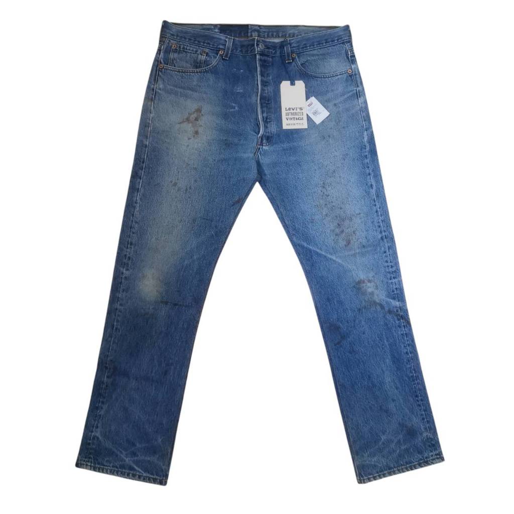 Levi’s 501 LAV คอลเลคชั่น Levi’s Authorized Vintage กางเกงยีนส์ปีเก่าของเท้ Made in USA W38 L32 (LAV