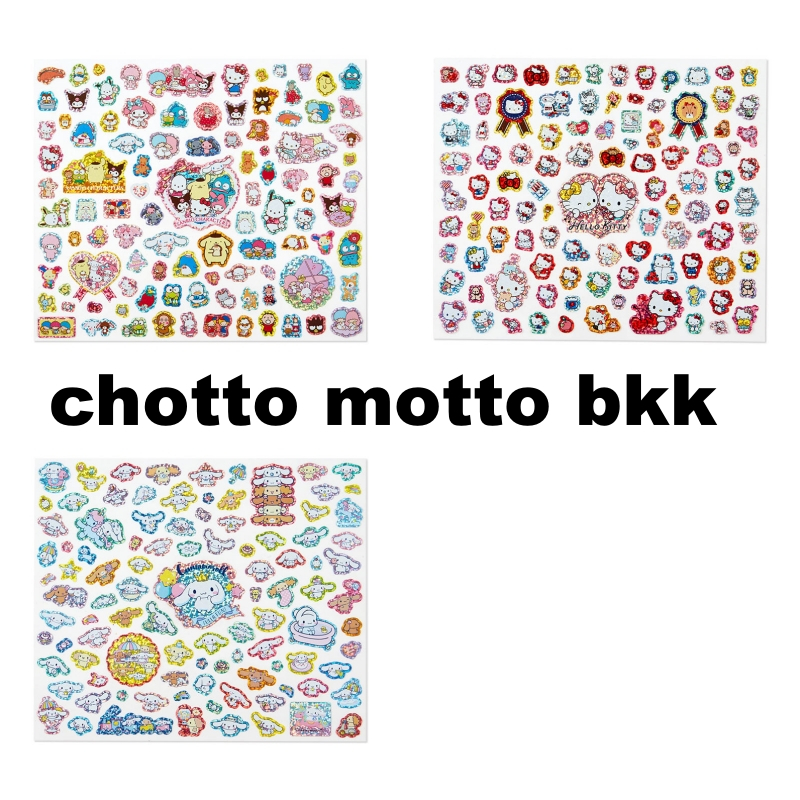 Sanrio 100 sticker สติกเกอร์ 100 ชิ้น ซานริโอ้ คิตตี้ ชินนาม่อน