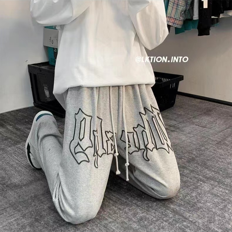 พร้อมส่งกางเกงขายาว ผ้าสำลี จ็อกเกอร์ Jogger Pants หญิง/ชาย - รูปที่ 7