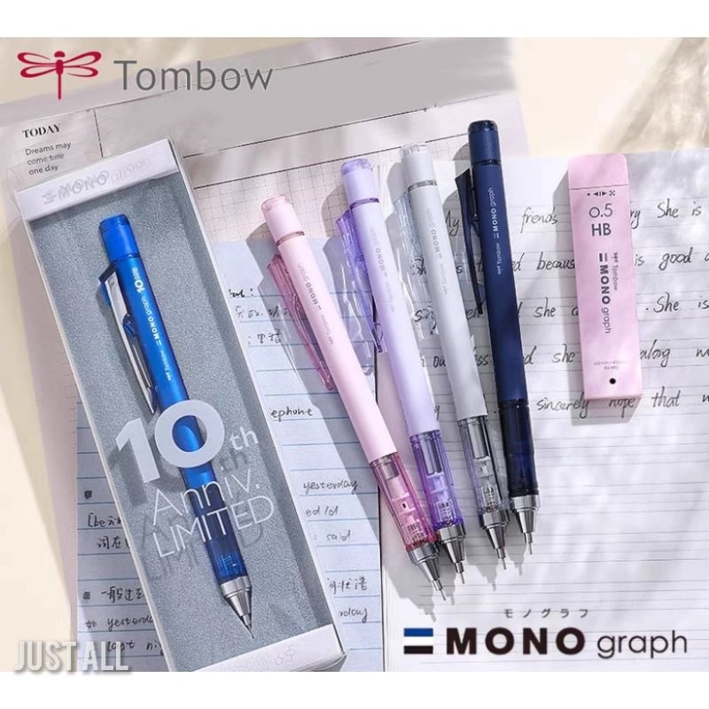 💢รุ่นฉลอง 10th💢Tombow  MONOgraph Neutral Color ดินสอกดเขย่าไส้ 0.5mm [12/2024]