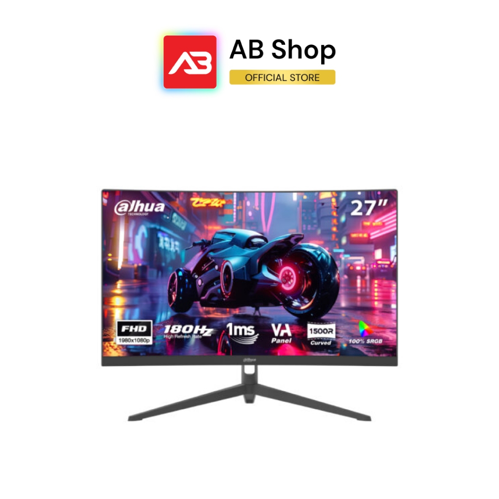 DAHUA จอมอนิเตอร์ 27 นิ้ว VA FHD(1920×1080)(180Hz) Curved รุ่น DHI-LM27-E230CN