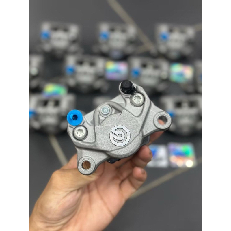 ปั้มปักข้าง โลโก้สีเทา/แดง ลูกสูบ งานเหมือน ใส่WAVE /Giorno /ปลาวาฬ-LED/หลีด