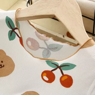 Babyonline(Y553)H3 (ส่งด่วน1วัน)ชุดเซ็ตเสื้อแขนสั้นกางเกงขาสั้นสำหรับเด็กลายการ์ตูนน่ารัก ผ้านิ่ม เด้ง ใส่สบาย