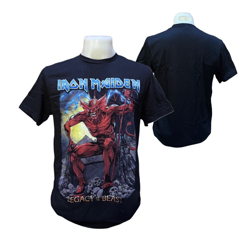 เสื้อวง IRON MAIDEN T-SHIRT ลาย LEGACY OF THE BEAST 2 DEVIL (2023) ลิขสิทธิ์ของแท้ UK