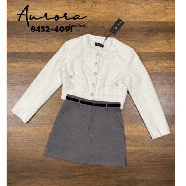 Aurora เสื้อ+กระโปรง ชุดเซ็ทใส่ทำงานดูดี