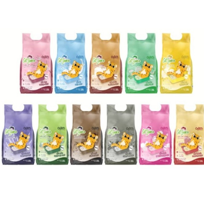Ostech Cat Lover ออสเทค แคทเลิฟเวอร์ ทรายแมวเต้าหู้ แบบแท่ง ขนาด 20 ลิตร*โปรดอ่านรายละเอียดก่อนสั่งซ